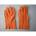 Coffee PVC Interlock Liner Glove-5132